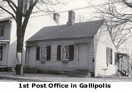 1st Post Office in Gallipolis