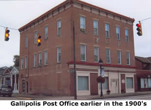 Gallipolis Post Office in the early 1900's