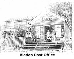 Drawing of Bladen Post Office