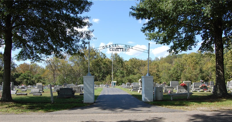 Entrance to Gravel Hill Cemetery