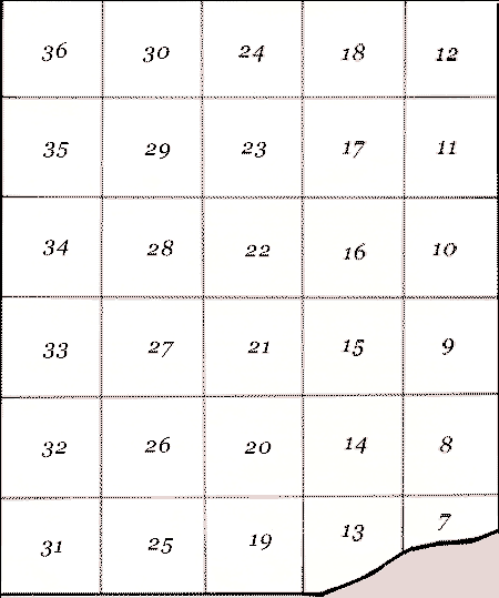 Guyan Township section map