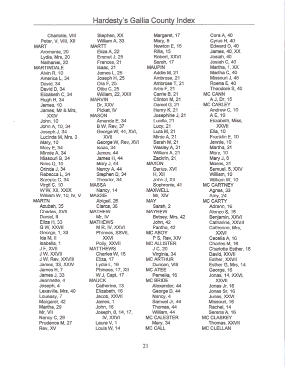 Hardesty Index Marret-McClellan