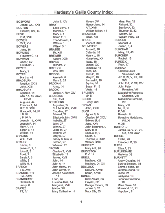 Hardesty Index Boswort-Burnett